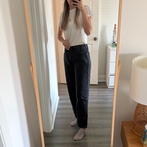Denim Forum Black Boyfriend Jeans